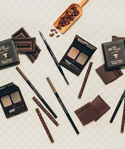 SKINFOOD Choco Eyebrow Powder Cake from Real Cacao - Eyebrow Powder Duo Palette with Minerals - Great Gifts Ideas for Women, Mom, Teacher, Officemate, Sister, Best Friend (#1 Grey Khaki Black) #1 Grey Khaki Black 14 51lQH8RPGXL