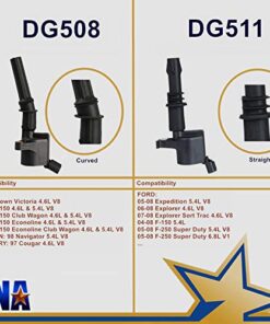 ENA Set of 8 Curved Boot Ignition Coil Pack Compatible with Ford Lincoln Mercury 4.6L 5.4L V8 Replacement for DG508 C1454 C1417 FD503 1L2U12029AA I2LU-12A388-AA C1417 DG473 DG481 DG491 30 51lXBUFWAvL