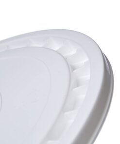 Hudson Exchange Reusable Easy Peel Lid for 3.5, 5, 6, and 7 gal Buckets, HPDE, White 1 Pack 13 51lgziq9xJL