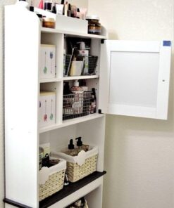 Sauder Caraway Etagere/Pantry cabinets, L: 23.31" x W: 7.44" x H: 68.07", Soft White finish 51 51lhaFIHHSL