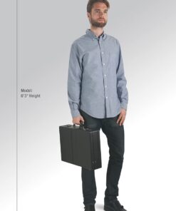 Solo Grand Central Attaché Briefcase with Combination Locks, Black 22 51lmS6eUoL