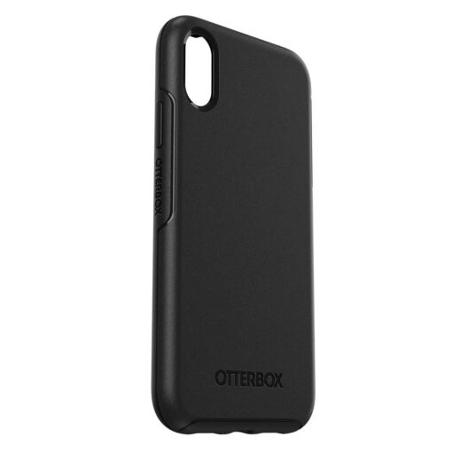 OtterBox iPhone XR Symmetry Series Case - BLACK, Ultra-Sleek, Wireless Charging Compatible, Raised Edges Protect Camera & Screen iPhone Case