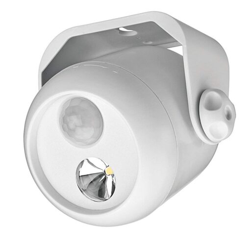 Beams MB300 80 Lumen Wireless Battery Powered Motion Sensing LED Mini Spotlight, 1-Pack, White