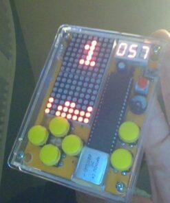 DIY Soldering Project Game Kit Retro Classic Electronic Soldering Kit with 5 Retro Classic Games and Acrylic Case, Idea for STEM High School Family Education Friends by Etoput Yellow 28 51lxUoi2v5L