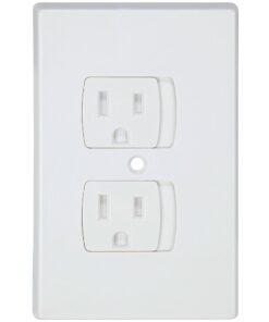 Jambini Self-Closing Outlet Covers - An Alternative To Socket Plugs - 3 pack 35 51m dQXhL