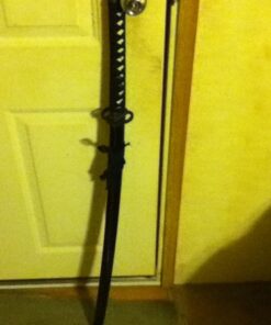 MAKOTO Handmade Practical Musashi Ring Samurai Katana Black Sword Sharp (Full Size Katana) 33 51mD8CmK5QL