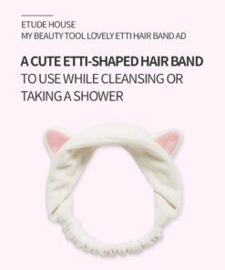 ETUDE My Beauty Tool Lovely Etti Hair Band | A Cute and Lovely Tool To Keep Away Your Hair | Hair Band for Cleansing & Sleeping 30 51mO0n2CwFL 1