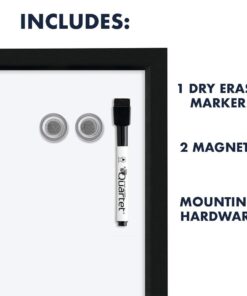 Quartet Magnetic Whiteboard, 17 x 23 inches White Board, Dry Erase Board, Black Frame (MWDW1723M-BK) 24 51mVwqVnMNL