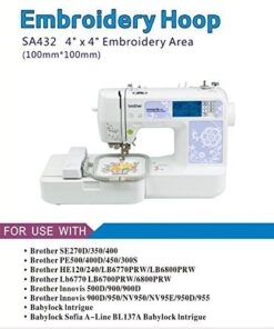 Alternative view of HONEYSEW Embroidery Hoop Cap Hoop for Brother Hoop SE270D SE400 900D 950D Embroidery Machine (SA432) SA432