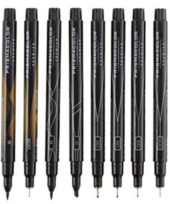 Prismacolor Premier Manga Illustration Markers, Assorted Tips, Black & Sepia, 8 Pack 25 51mrMmEPXBL 1