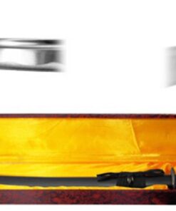 New 40" Oda Nobunaga Black Battle Ready War Lord Samurai Warrior Katana Sword & Sword Display Case