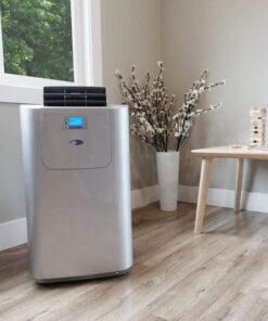 Whynter Elite ARC-122DHP 12,000 BTU Dual Hose Portable Air Conditioner and Portable Heater with Dehumidifier and Fan for Rooms Up to 400 Sq Ft, Includes Storage Bag, Silver Cooling & Heating 28 51n oaGo8tL