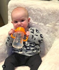 Thinkbaby Baby Bottle to Sippy Conversion Kit, Orange 12 51nB5yxYDL
