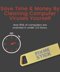 FixMeStick Gold Computer Virus Removal Stick for Windows PCs - Unlimited Use on Up to 5 Laptops or Desktops for 2 Years - Works with Your Antivirus 11 51nGKOcZeJL