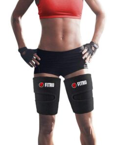 Fitru Premium Thigh Trimmers for Men & Women - Body Wrap Sauna Waist Trainer for Your Legs Pink L: 33" X 9" 15 51nJScvvSnL