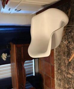 Modway Mid-Century Modern Molded Plastic Kid's Size Lounge Chair Rocker in White 28 51nMCoaLEvL