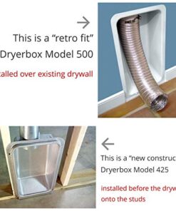 Dryerbox Model 350 DB-350 | New Construction 2x4 walls - venting up Up Venting in New 2x4 Wall 24 51nNihiewHL
