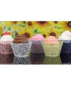 A&S Creavention Vine Cupcake Holders Filigree Vine Designed Decor Wrapper Wraps Cupcake Muffin Paper Holders - 50pcs (Pink) 1 Pink 26 51nOOfIWLIL 2