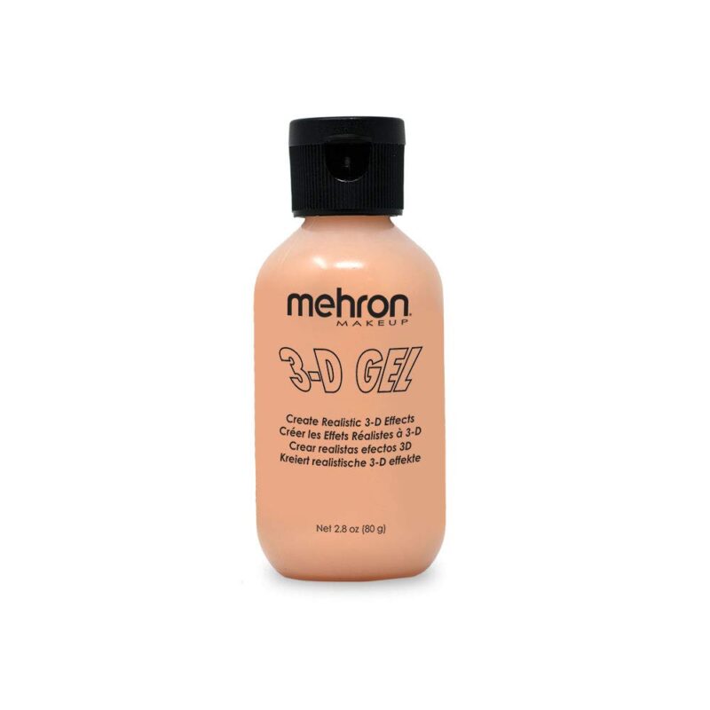 Catalog 2 Mehron Makeup 3-D Gel | Gelatin Special Effects Makeup | Halloween FX Makeup & Scarring Gel | Fake Skin for Stage, Screen, Theater, Cosplay, and Halloween (2 oz) (Fleshtone) 2 Ounce (Pack of 1) Fleshtone