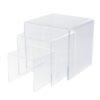 Clear Acrylic Riser Set of Three (3-Inch, 4-Inch, 5-Inch) by Super Z Outlet