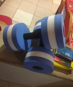 Lightweight Aquatic Exercise Dumbells - Set of 2 Foam - for Water Aerobics - By Trademark Innovations Blue 27 51nQc6fHb1L