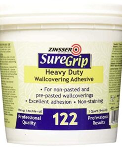 Alternative view of Zinsser 69384 SureGrip 122 Heavy Duty Wallcovering Adhesive, Quart
