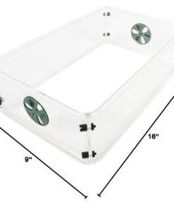 EarlyGrow 93763 Medium Seed and Herb Domed Propagator with Vented Side Height Extension, Extender, Green Medium with Side Extender 41 51nYAq9ma3L