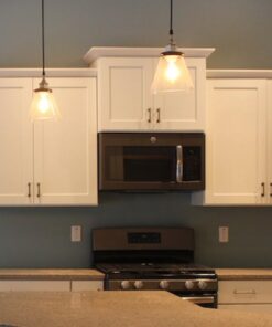 Globe Jackson 1-Light Pendant, Antique Brass, Bronze Accent, Glass Shade,64750 65 51nZt0VLd7L