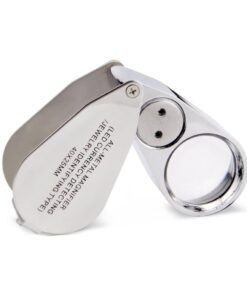 Alternative view of iKKEGOL 40X 25mm All Metal Magnifier Jeweler LED UV Lens Jewelery Loupe Magnifier (LED Currency Detecting/Jewelry Identifying Type)