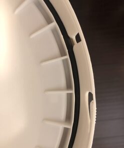 5 Gallon White Bucket & Lid - Durable 90 Mil All Purpose Pail - Food Grade - BPA Free Plasti (5 Gal. w/Lids - 6pk) 6 30 51njVZhaxfL