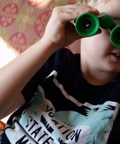 Binoculars for Kids 8x21 High-Resolution - Kids Binoculars Gift Set for Boys & Girls, Shockproof & Compact for Bird Watching, Travel, Hiking, Camping, Hunting, Children Outdoor Gear Green/Blue 48 51nl32hXkaL 2