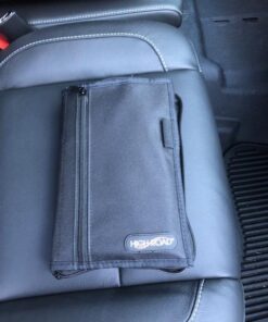 High Road Car Glove Box Organizer, Registration and Insurance Document Holder and Car Manual Holder with Flexible Secure Zippered Case and Note Pad Black 57 51nrWyBb0CL