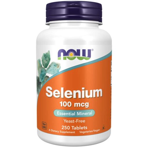 NOW Supplements, Selenium (L-Selenomethionine) 100 mcg, Essential Mineral*, 250 Tablets 250 Count (Pack of 1)