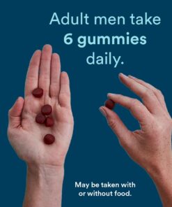 SmartyPants Multivitamin for Men, Gummies: Omega 3 Fish Oil (EPA/DHA), Methylfolate, CoQ10, Vitamin D3, C, Vitamin B12, B6, Vitamin A, K & Zinc for Immune Support, 180 Gummies (30 Day Supply) 30 51o1mp2KPnL 2