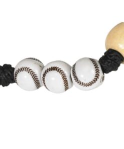 Alternative view of CB Athlete Protection Baseball (Softball) Shape Bead 20 Inch Corded Athletic Wear Sports Rosary