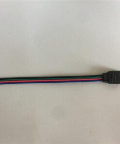 TronicsPros LED Connector 4 Pin LED Tape Connector RGB LED Ribbon Connector LED Controller Connector Cable LED Rope Jumper 4pin Female Wire for RGB 5050 3528 2835 LED Light, 15cm/ 6in (10pcs) 28 51oEGufLoBL