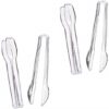 Clear Plastic Tongs, 6 1/2", 4 Pack 12 51oFUroxuL