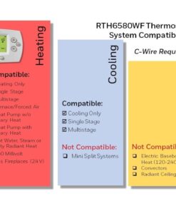 Alternative view of Honeywell Home RTH6580WF Wi-Fi 7-Day Programmable Thermostat A. Wi-Fi Thermostat