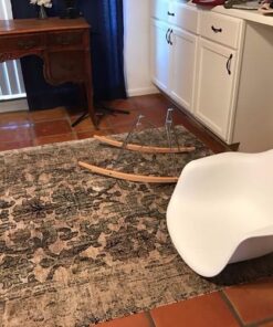 Modway Mid-Century Modern Molded Plastic Kid's Size Lounge Chair Rocker in White 29 51oODO IOxL