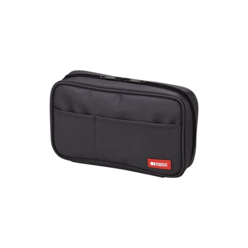 LIHITLAB Zipper Pen Case, 7.9 Ã— 2 Ã— 4.7 Inches, Black (A7551-24) Standard: 7.9 X 2.0 X 4.7 Inch