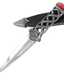 Armory Replicas Scottish Gaelic Sgain Dubhs Celtic Dagger Knife Red Gem - Dagger 8 51od HuPAeL