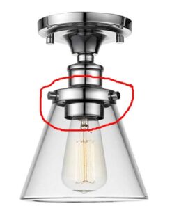 Globe Electric 65380 1-Light Flush Mount Ceiling Light, Dark Bronze, Satin Finish, Antique Brass Accents, Clear Glass Shade, Ceiling Light Fixture, E26 Bulb, Bulb Not Included Dark Bronze with Clear Glass 36 51odM7D6dhL