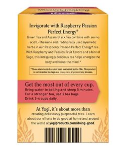 Alternative view of Yogi Tea, Raspberry Passion Perfect Energy, 16 Count