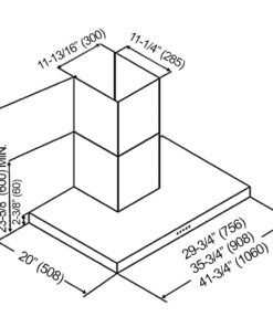 KOBE RAX2130SQB-WM-1 Brillia 30-inch Wall Mount Range Hood, 3-Speed, 750 CFM, Fits Ceiling Height 7'-8.5', Stainless steel 10 51ohp3cqJBL