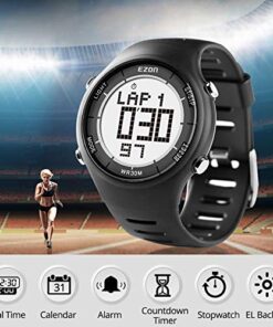EZON Digital Sport Watch Ultra-Thin Outdoor Running Black Red Blue Watch L008 9 51okNbW4PRL