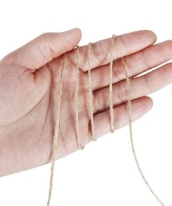 Tenn Well Natural Jute Twine, 500 Feet Long Brown Twine Rope for Crafts, Gift Wrapping, Packing, Gardening and Wedding Decor 1PC/500Feet 25 51opyZikAzL