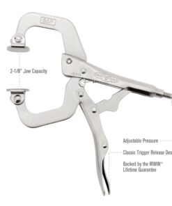 IRWIN VISE-GRIP C Clamp, Locking with Swivel Pads, 2-Inch (18) 6" 5 51oswg5L9gL