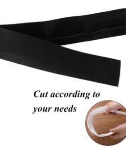 CozyKit Silicone Kitchen Stove Counter Gap Cover Long & Wide Gap Filler (2 Pack) Seals Spills Between Counters, Stovetops, Washing Machines, Oven, Washer, Dryer - Heat-Resistant and Easy Clean (Black) Black 26 51oxsesGYJL