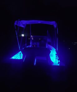 Partsam 4pcs 3" Blue LED Oblong Courtesy Light Marine Boat Deck Transom Stern Light for Yacht Pontoon Fishing Boat Kayak Sailboat, Sealed Boat Cabin Lights, 12V, Clear Lens, Surface Mount 23 51ozcOBMH8L