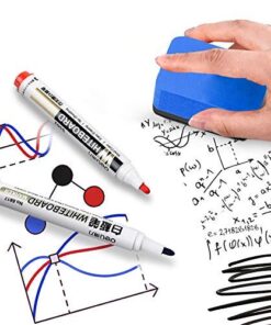 Dry Erase Erasers, 36 Pack Magnetic Whiteboard Eraser Chalkboard Eraser Dry Eraser for Classroom Office and home (Blue) Blue 15 51p 26RjL